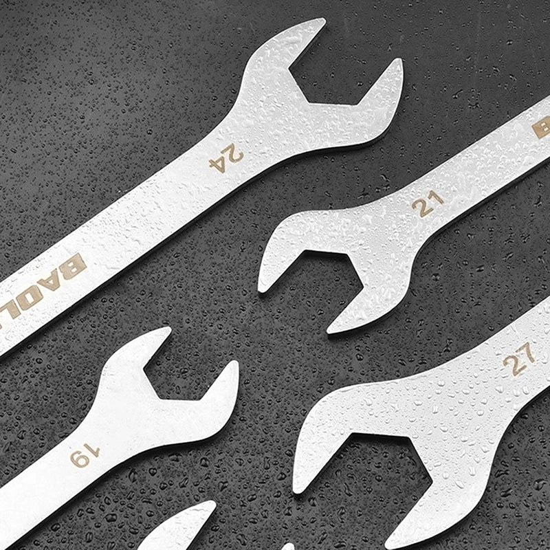 3mm Ultra-Thin Dual-Purpose Wrench – Large Open-End & Plum Wrench for Automotive, Bike & Machinery Repairs (4mm–32mm)