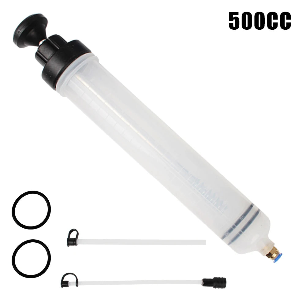 Car Fluid Extractor & Filler Pump – 1.5L, 500ML & 200ML Oil Extractor for Brake Fluid, Engine Oil, Gear Oil & Coolant