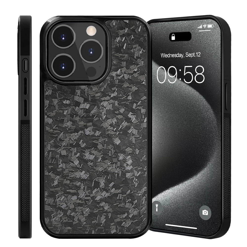 Premium Forged Carbon Fiber iPhone Case – Sleek, Durable & Magnetic-Mount Ready