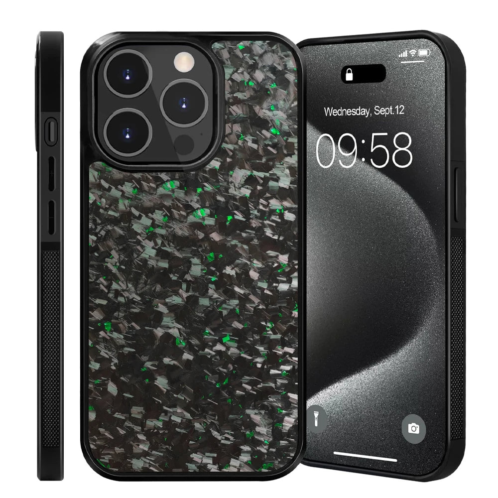 Premium Forged Carbon Fiber iPhone Case – Sleek, Durable & Magnetic-Mount Ready