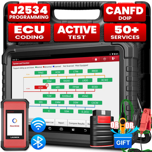 2025 LAUNCH X431 PRO3S+ ELITE Smartlink C V2.0 Car Diagnostic Tools J2534 Programming CAN FD DOIP  OBD2 Full System Topology Map