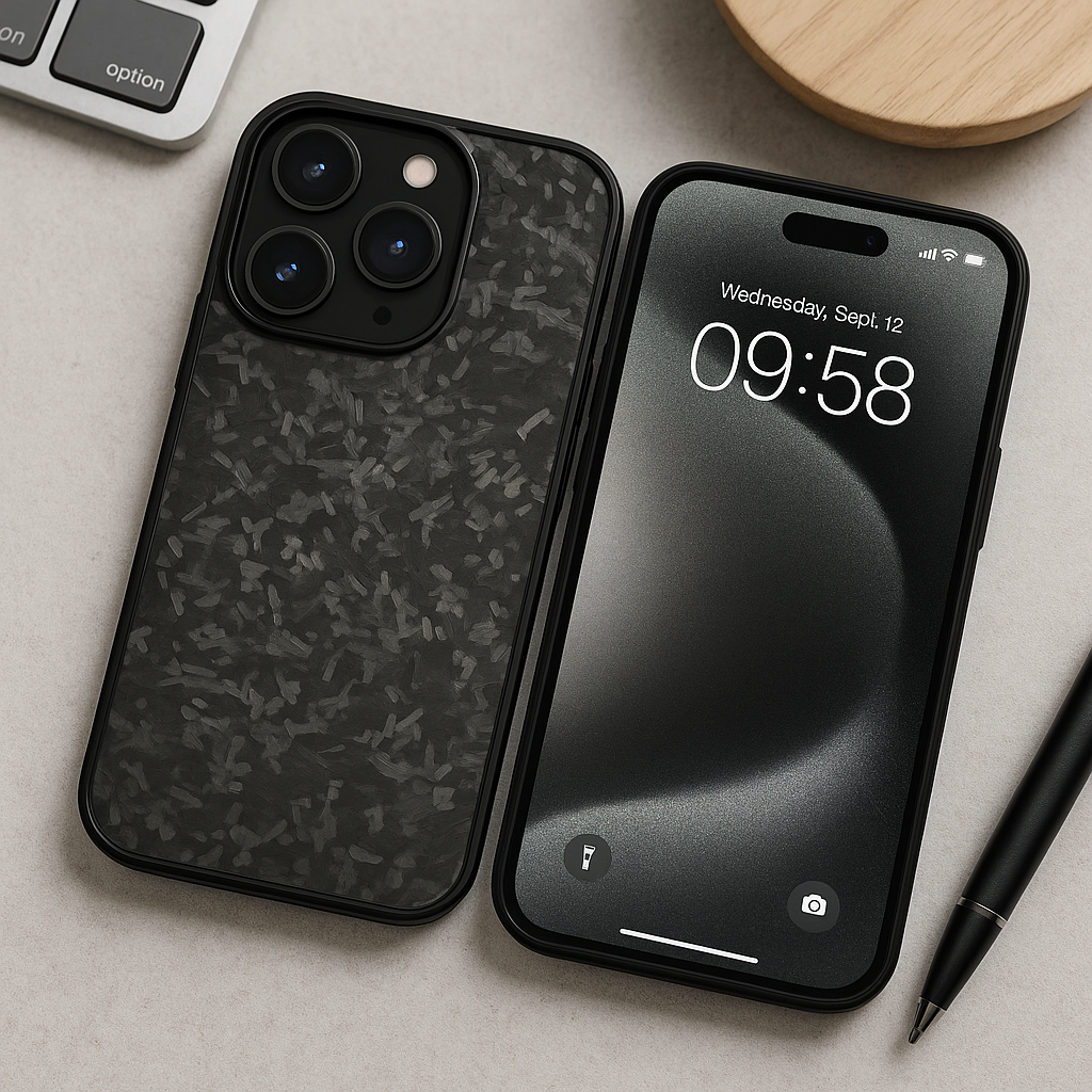 Premium Forged Carbon Fiber iPhone Case – Sleek, Durable & Magnetic-Mount Ready
