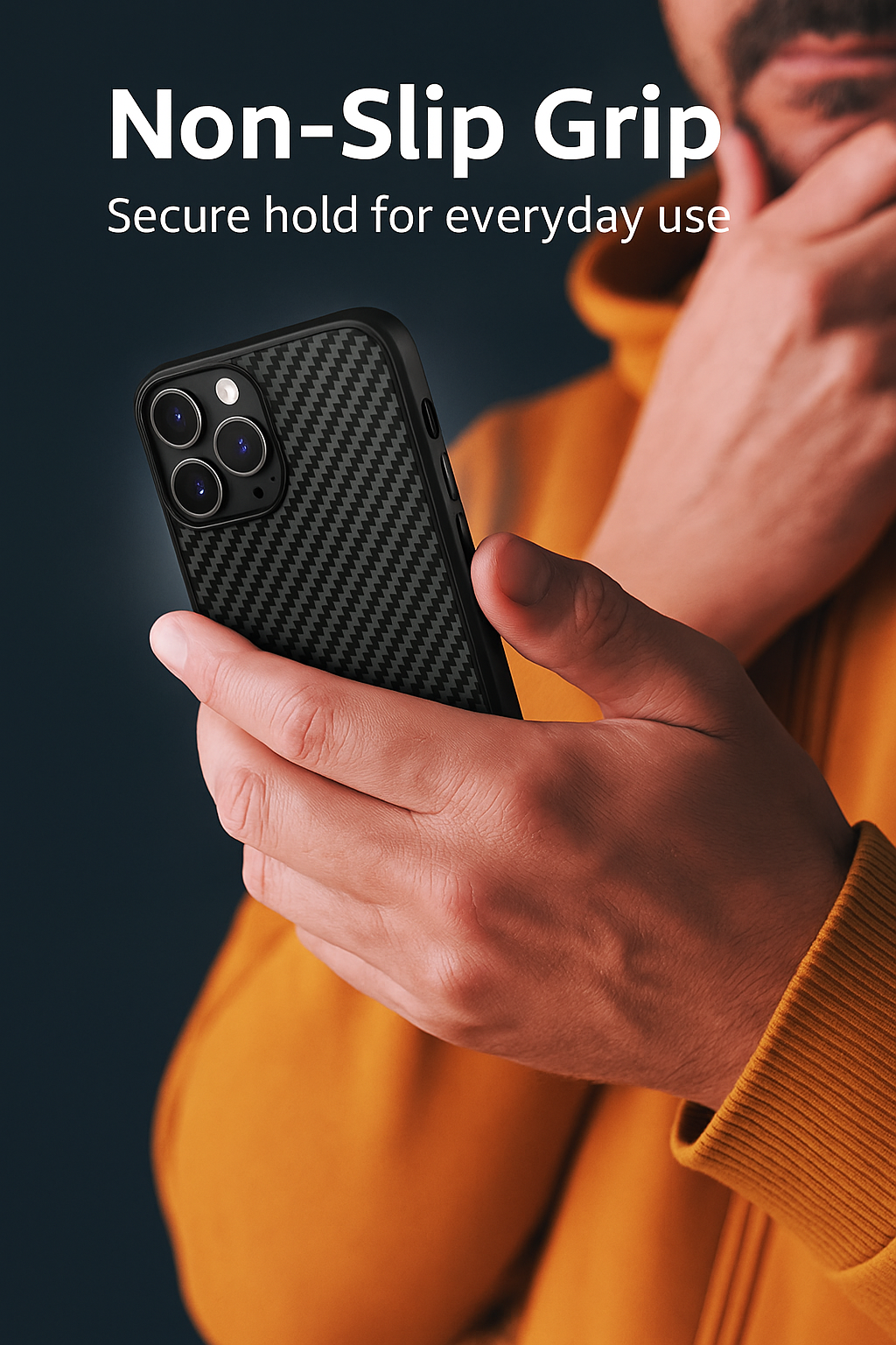 Premium Forged Carbon Fiber iPhone Case – Sleek, Durable & Magnetic-Mount Ready