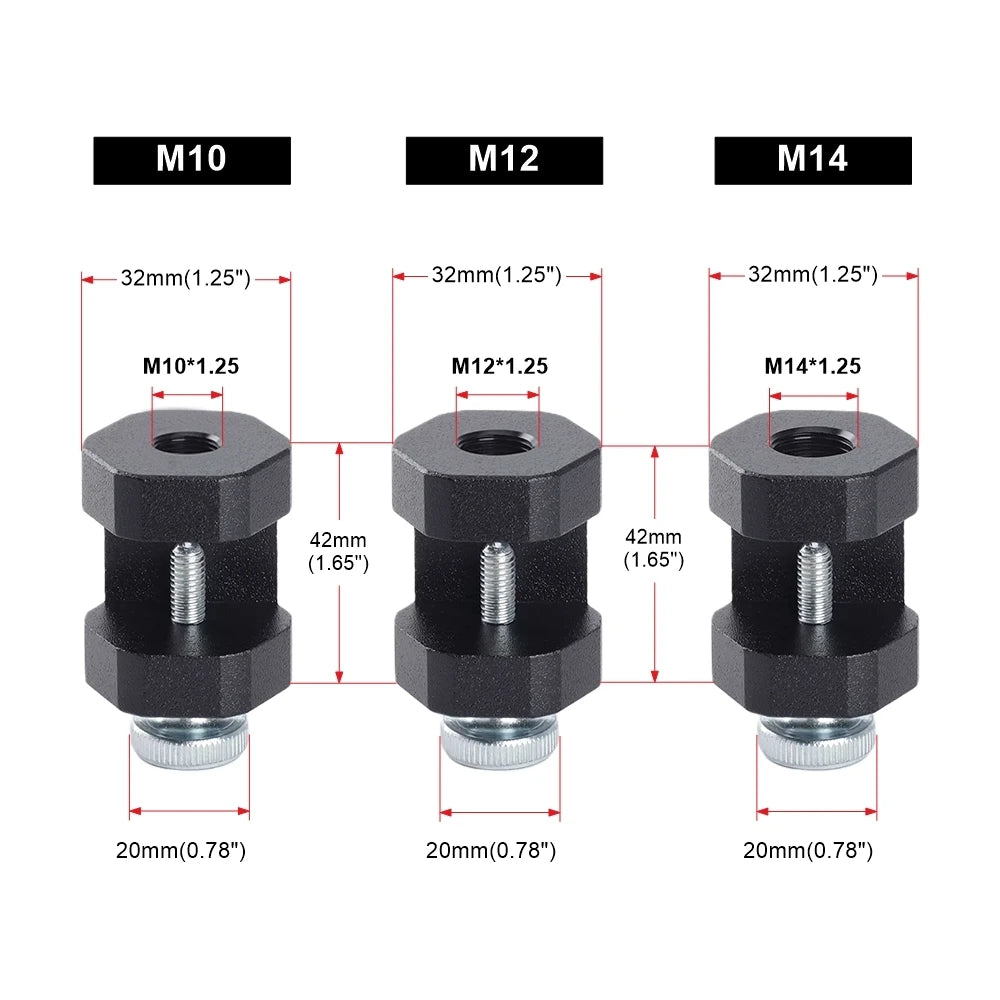 Aluminum Spark Plug Gap Tool – Adjustable Sparkplug Gapper Caliper for 10mm, 12mm & 14mm Plugs, Universal Car Engine Tool