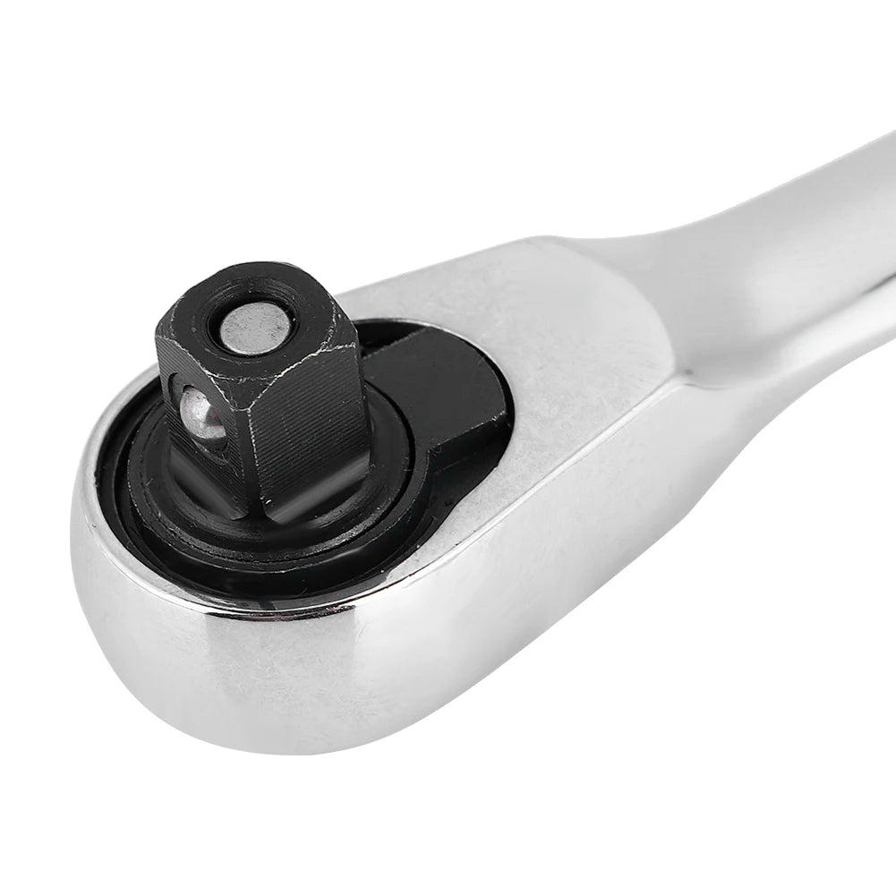 1/4" Mini Ratchet Socket Wrench – Hex Torque Screwdriver Wrench with 72-Tooth Gear for Car, Bike & Machinery Repairs