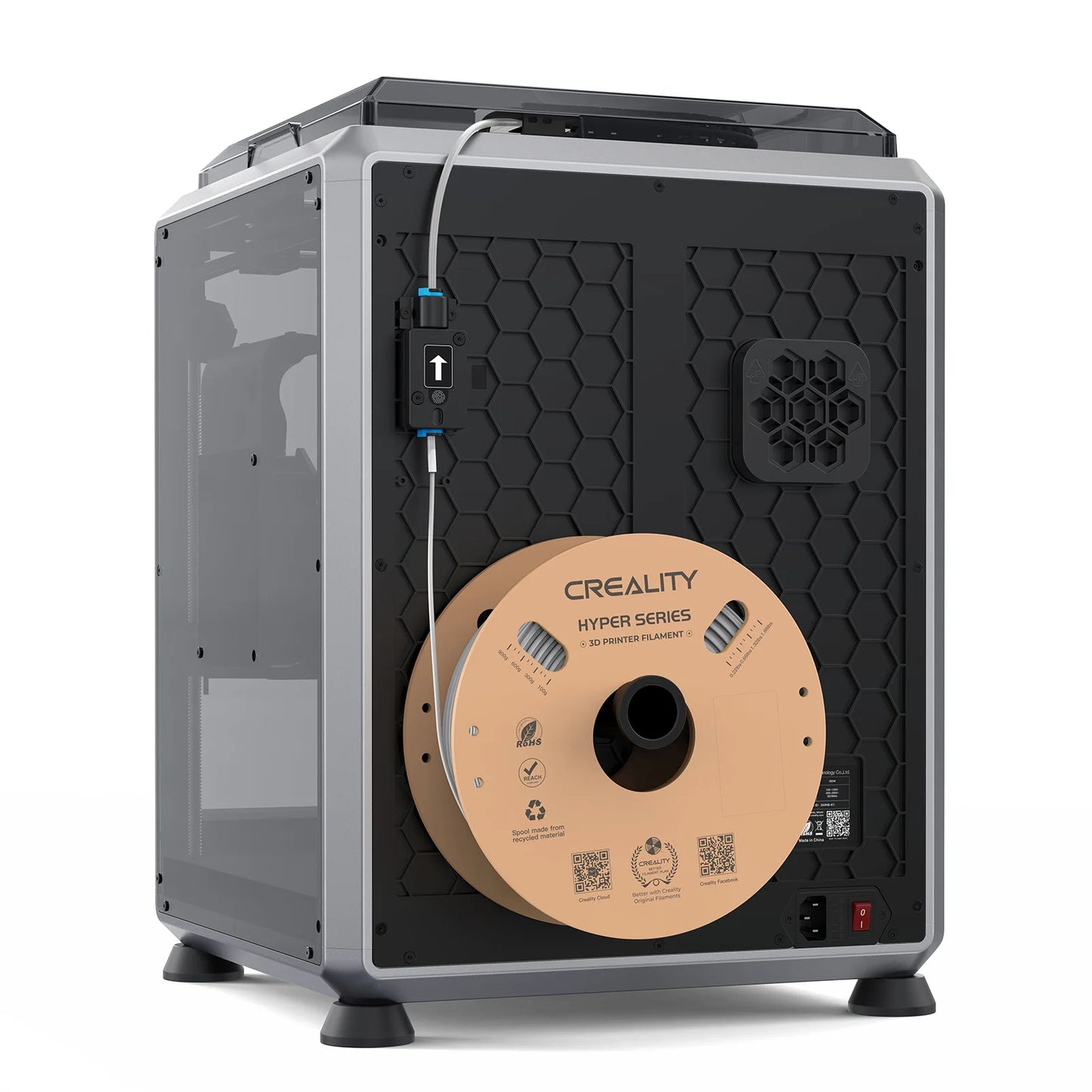 Creality K1C 3D Printer 600mm/s High Speed FDM 3D Printers  Print Size 220x220x250mm with Al Camera Observant All-Metal Hot Kit