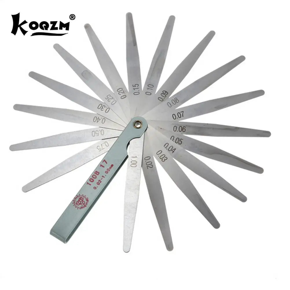 16-Blade Stainless Steel Feeler Gauge – Precision Gap Measurement Tool for Automotive, Electrical & Mechanical Applications
