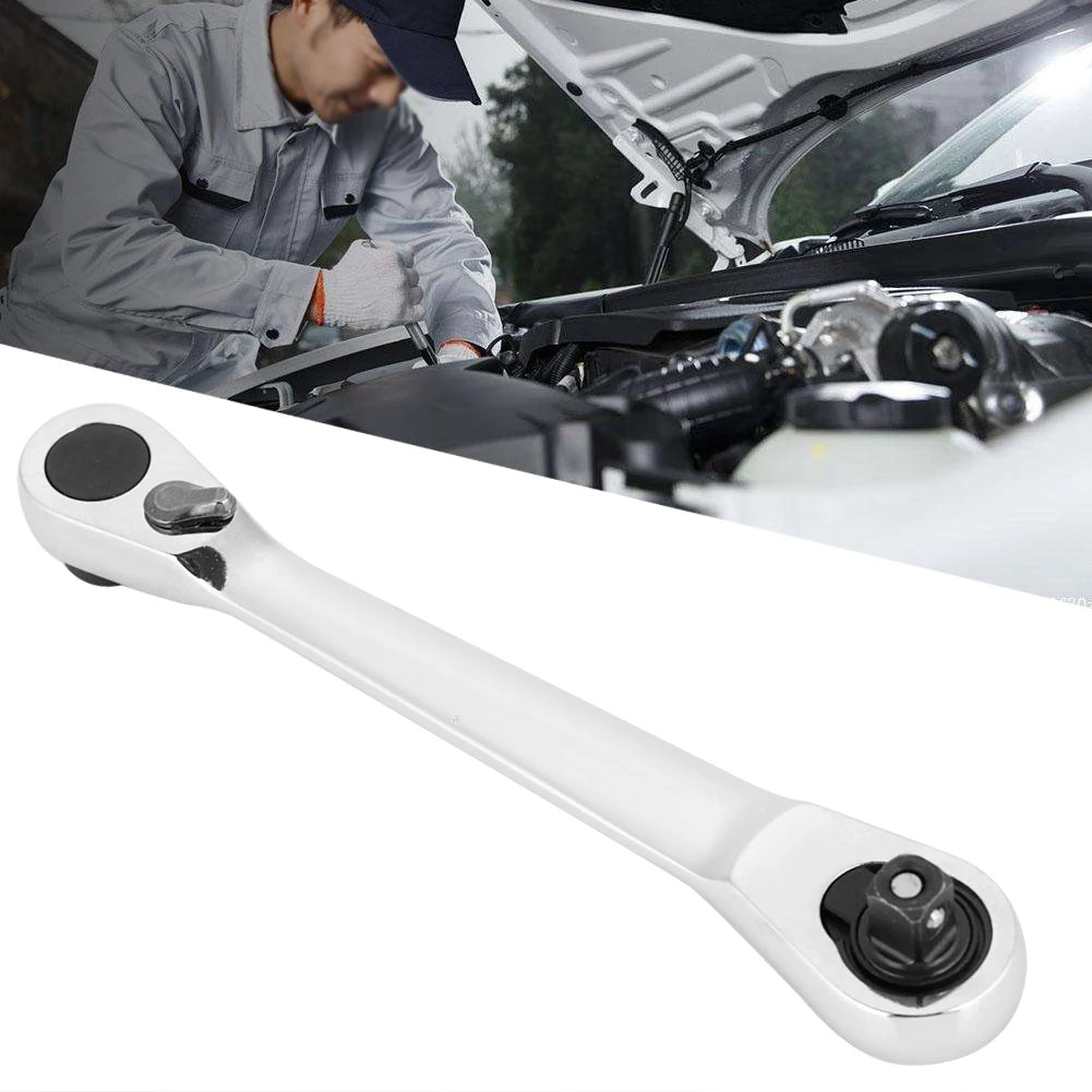 1/4" Mini Ratchet Socket Wrench – Hex Torque Screwdriver Wrench with 72-Tooth Gear for Car, Bike & Machinery Repairs