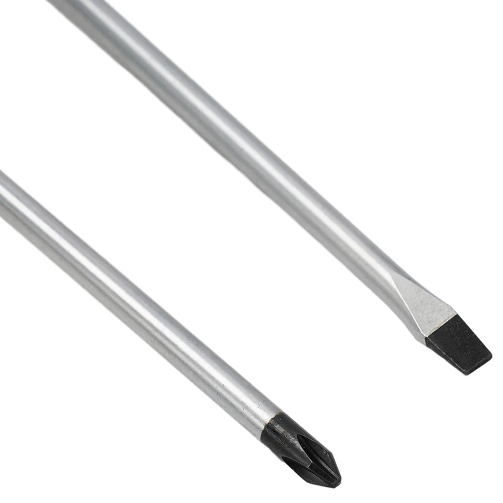12-Inch Extra Long Magnetic Screwdriver – Heavy-Duty Cross & Slotted Options for Hard-to-Reach Areas