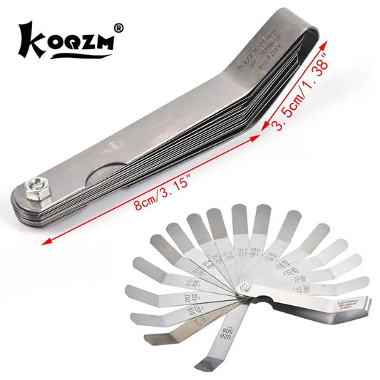 16-Blade Stainless Steel Feeler Gauge – Precision Gap Measurement Tool for Automotive, Electrical & Mechanical Applications