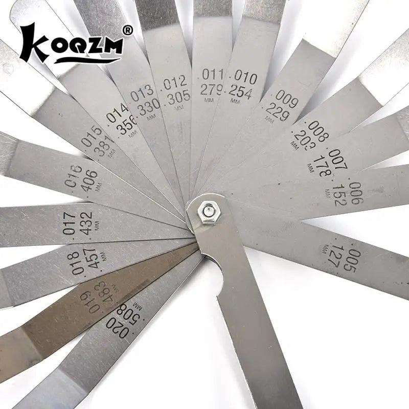 16-Blade Stainless Steel Feeler Gauge – Precision Gap Measurement Tool for Automotive, Electrical & Mechanical Applications