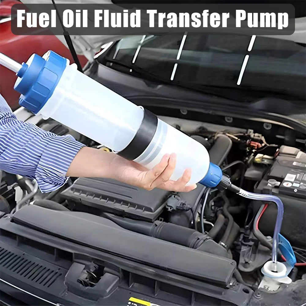 Car Fluid Extractor & Filler Pump – 1.5L, 500ML & 200ML Oil Extractor for Brake Fluid, Engine Oil, Gear Oil & Coolant