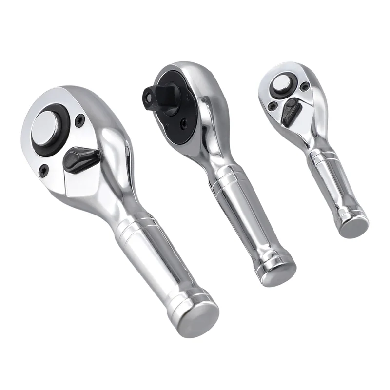 3PCS Mini Ratchet Wrench Set – Double-Headed Quick Release Socket Wrenches with 72-Tooth Mechanism for Car, Bike & Home Repairs