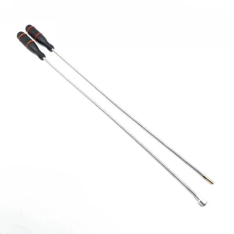2PCS Magnetic Pickup Tool Set – Bendy Flexible Grabber with Spring Grip & Strong Magnet for Automotive, Garage & Home Use