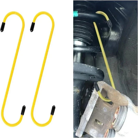 Car Brake Caliper Hooks – Heavy-Duty Brake Caliper Hangers with Rubber Tips for Brake, Bearing, Axle & Suspension Work