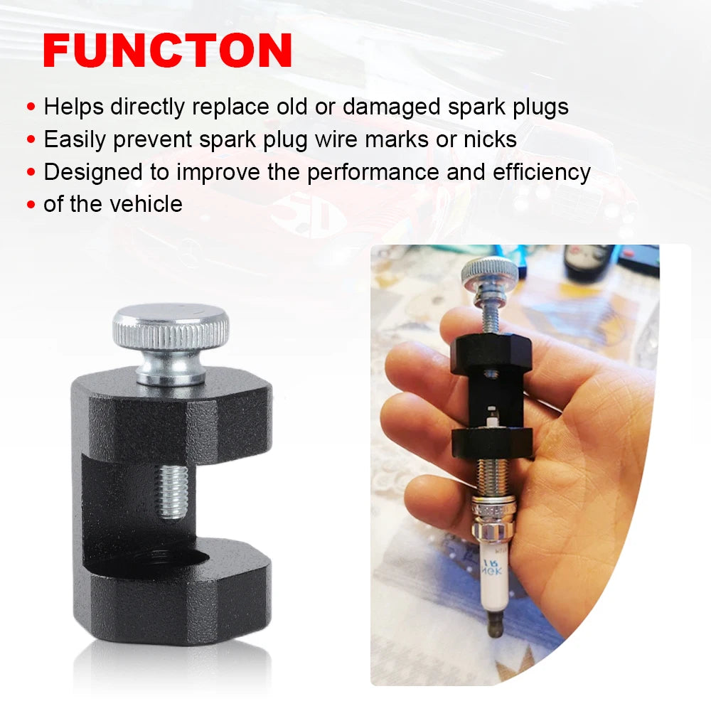 Aluminum Spark Plug Gap Tool – Adjustable Sparkplug Gapper Caliper for 10mm, 12mm & 14mm Plugs, Universal Car Engine Tool
