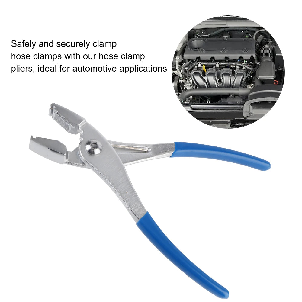 Automotive Hose Clamp Pliers – Heavy-Duty Fuel Line & Radiator Hose Clamp Removal Tool, Universal Grip with Non-Slip Jaws
