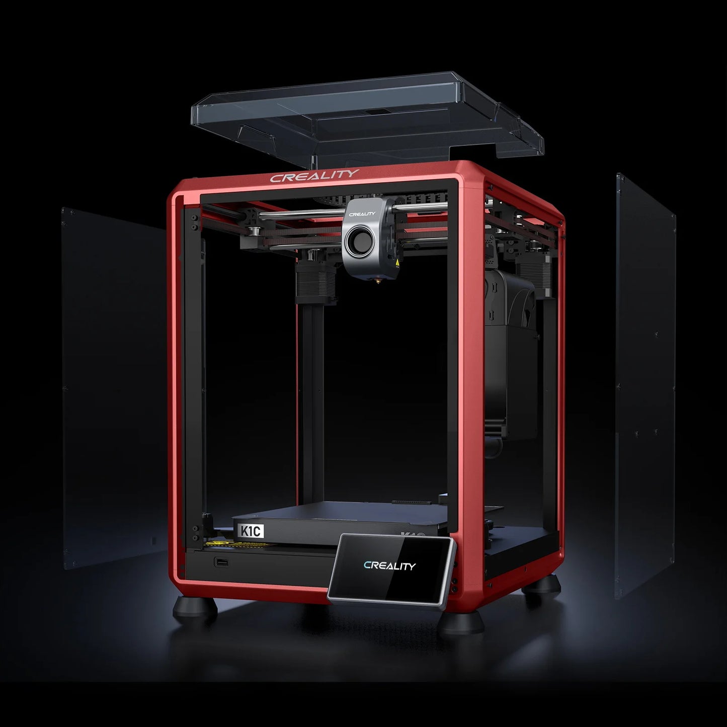 Creality K1C 3D Printer 600mm/s High Speed FDM 3D Printers  Print Size 220x220x250mm with Al Camera Observant All-Metal Hot Kit