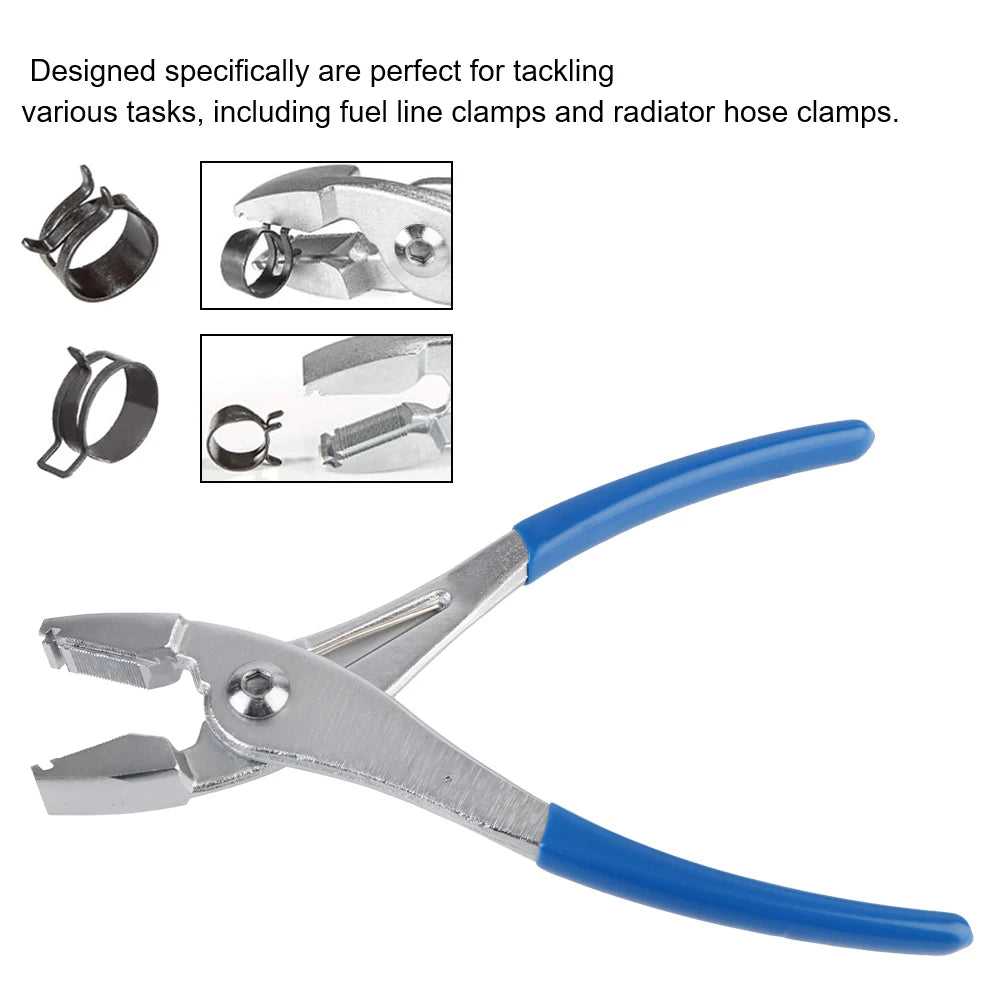 Automotive Hose Clamp Pliers – Heavy-Duty Fuel Line & Radiator Hose Clamp Removal Tool, Universal Grip with Non-Slip Jaws
