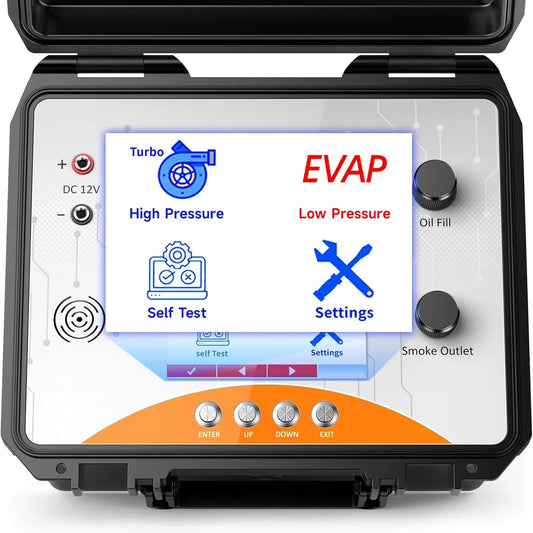 ANCEL L8000 Automotive Smoke Machine Leak Detector – Dual Mode EVAP & Turbo System Tester with Built-In Air Pump and Full Adapter Kit