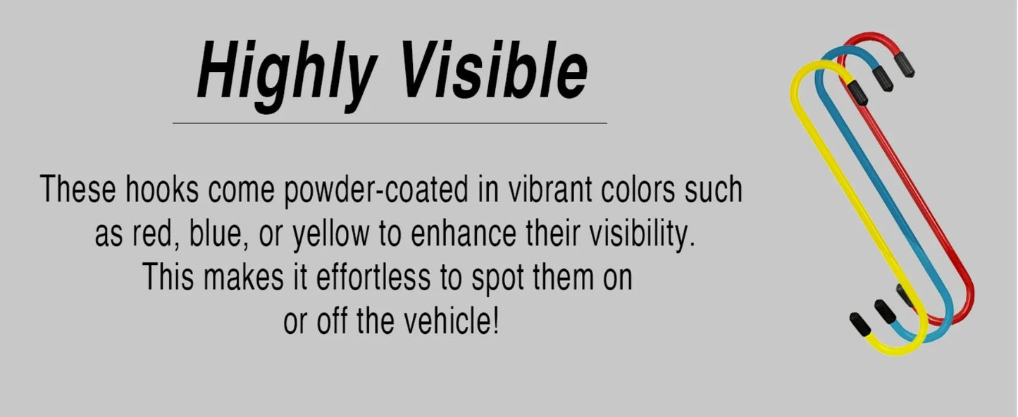 Car Brake Caliper Hooks – Heavy-Duty Brake Caliper Hangers with Rubber Tips for Brake, Bearing, Axle & Suspension Work