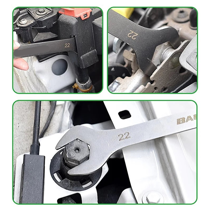 3mm Ultra-Thin Dual-Purpose Wrench – Large Open-End & Plum Wrench for Automotive, Bike & Machinery Repairs (4mm–32mm)