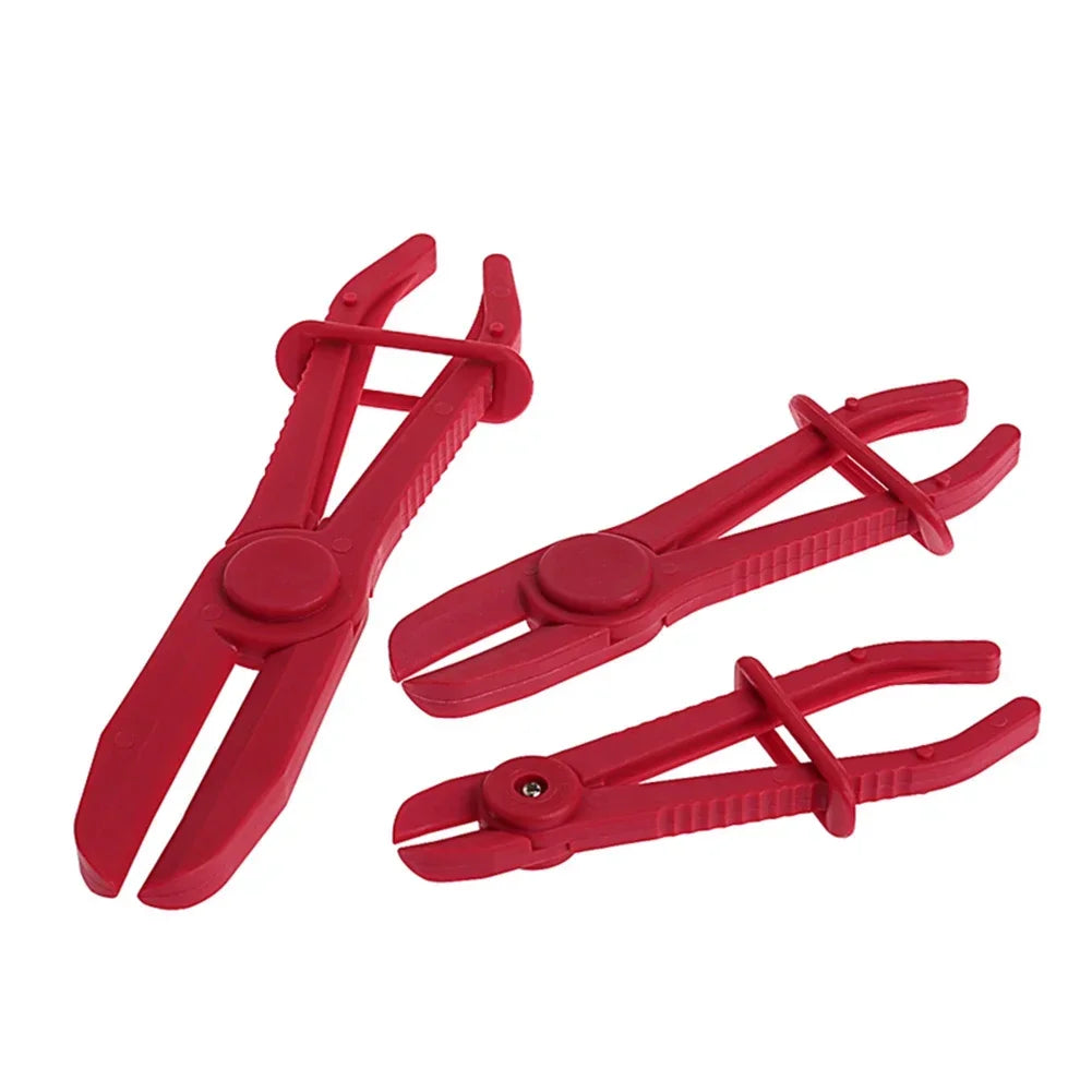 3-Piece Car Fuel & Water Line Hose Clamp Plier Set – Nylon Brake Hose & Radiator Tube Clamp Tool Kit for Automotive Repairs