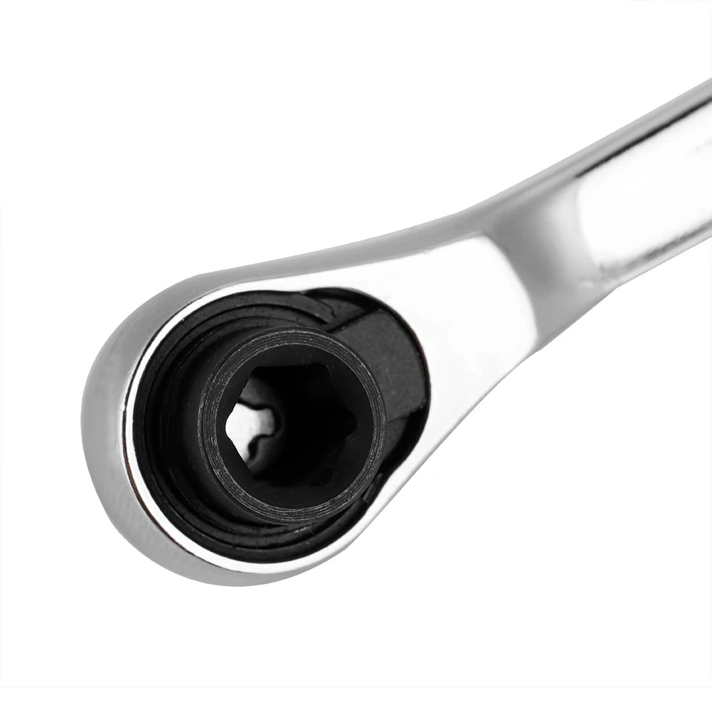 1/4" Mini Ratchet Socket Wrench – Hex Torque Screwdriver Wrench with 72-Tooth Gear for Car, Bike & Machinery Repairs