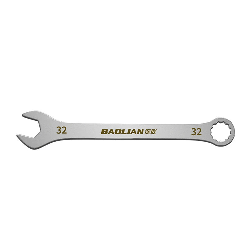 3mm Ultra-Thin Dual-Purpose Wrench – Large Open-End & Plum Wrench for Automotive, Bike & Machinery Repairs (4mm–32mm)