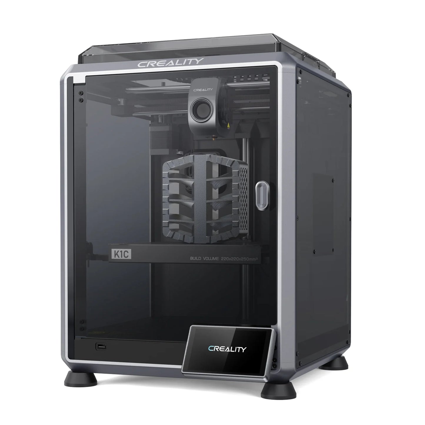 Creality K1C 3D Printer 600mm/s High Speed FDM 3D Printers  Print Size 220x220x250mm with Al Camera Observant All-Metal Hot Kit
